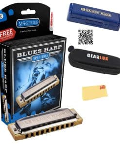 Hohner 532 Blues Harp MS Armónica - Llave de C - Paquete