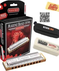 Armónica Hohner Marine Band 1896 - Clave de A Bundle con