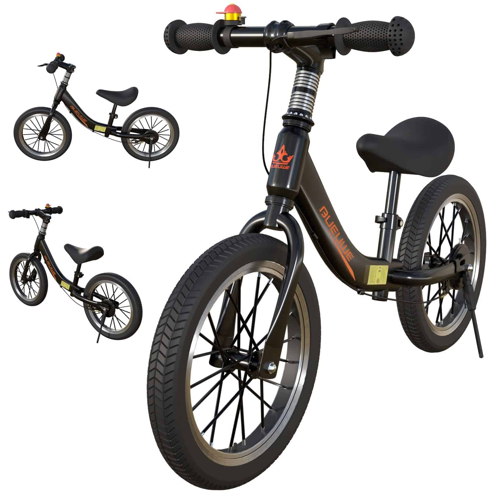 Bicicleta de Equilibrio de 14/16 Pulgadas -Negro