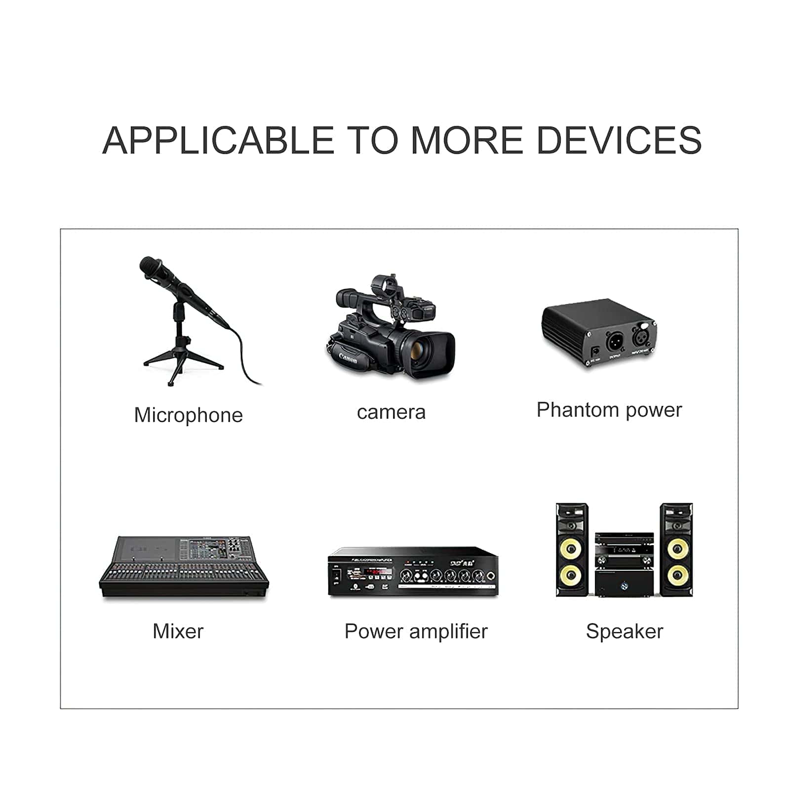 Cable de micrófono MAD OWL de 4 paquetes, cables DMX de - Imagen 4
