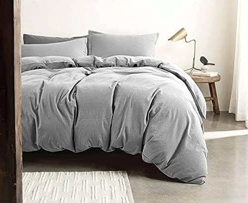 Set de Funda de Edredón de Algodón Lavado a la Piedra de - Imagen 3