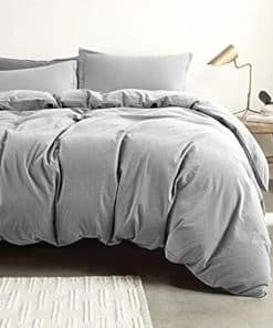 Set de Funda de Edredón de Algodón Lavado a la Piedra de