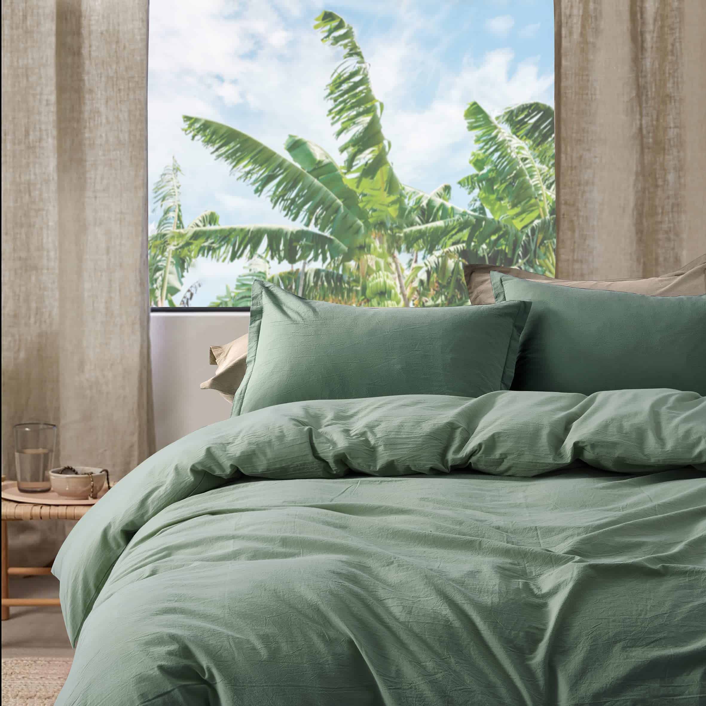 Juego de Funda Nórdica de Algodón Lavado a la Piedra -