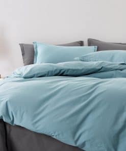 Juego de Funda de Edredón de Algodón Lavado a la Piedra Get