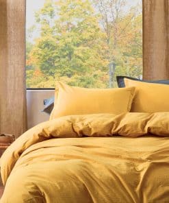 Set de Funda de Edredón de Chambray de Algodón Lavado de