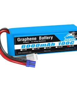 Batería Lipo Yowoo 6S 100C 6000mAh 22.2V con Conector EC5
