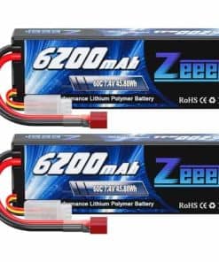 Batería Lipo Zeee 2S 6200mAh 7.4V 60C en estuche rígido con