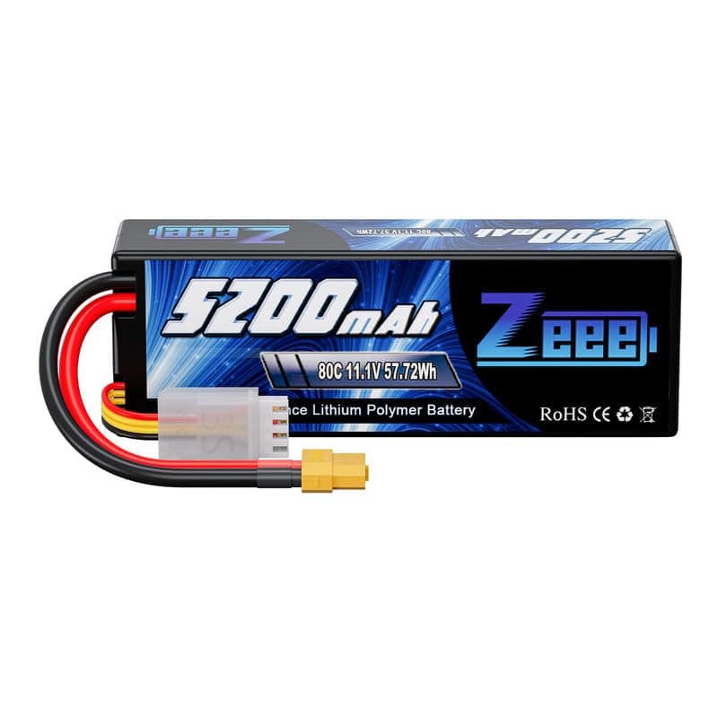 Batería Lipo Zeee 3S 5200mAh 11.1V 80C con -ras Hobby