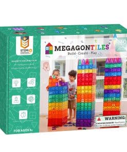 MEGAGONTILES 110PCS Premium Magnetic Tiles| Magnet Tiles|