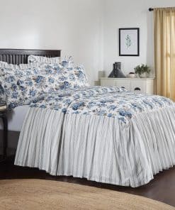 Cobertor de Cama con Volantes California King Annie Azul