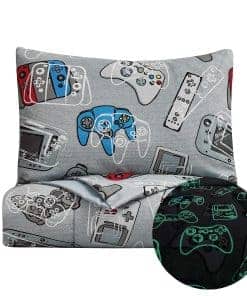 Kids Rule Juego de Edredón que Brilla en la Oscuridad de 2