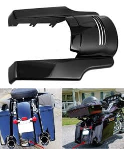 Extensión de guardabarros trasero de motocicleta negra