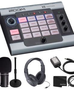 Procesador de Efectos Vocales Zoom V3 + Micrófono Dinámico