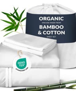 Juego de sábanas tamaño King con Split de 70% viscosa