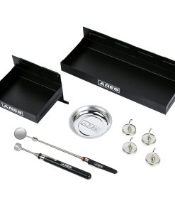 ARES 62037- Juego de 9 Estantes y Herramientas Magnéticas -