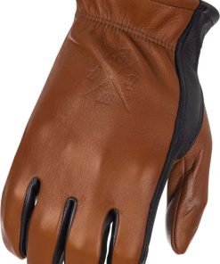 Guantes de moto para hombres Highway 21 Louie (Negro/Tan,