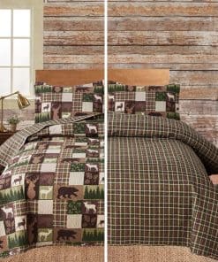 Colcha Cubrecama Ligera de la Logia del Alce - Juego de