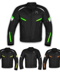 Chaqueta de motocicleta FTX para hombres, -Negro/Verde