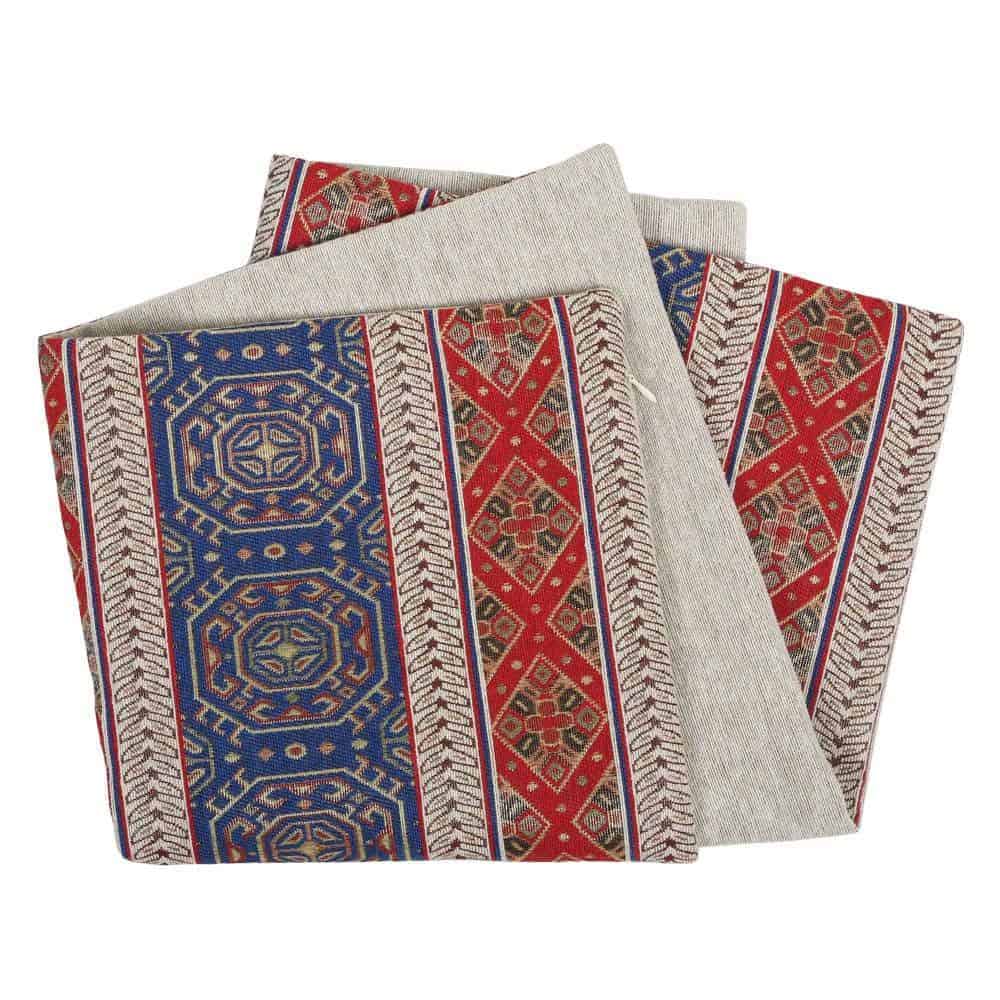 Fundas de cojín grandes Kilim de Pillowerus en Rojo y Azul - Imagen 5