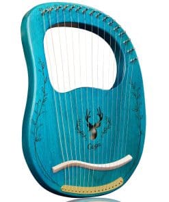 Lira Árpa 16 Cuerdas de Metal Estilo Grecia Antigua Mango