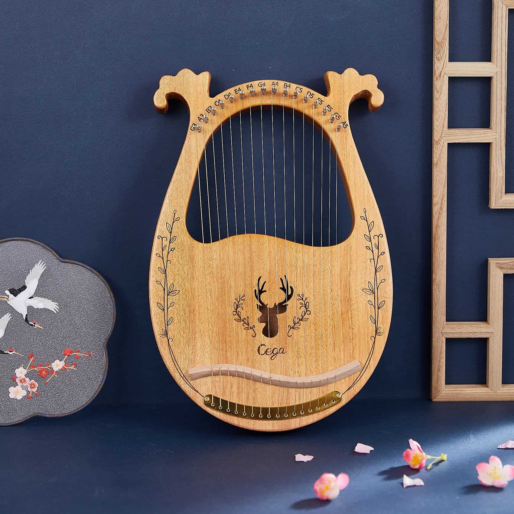 Arpa Lira TienClef de 16 Cuerdas de Metal Estilo Grecia - Imagen 9