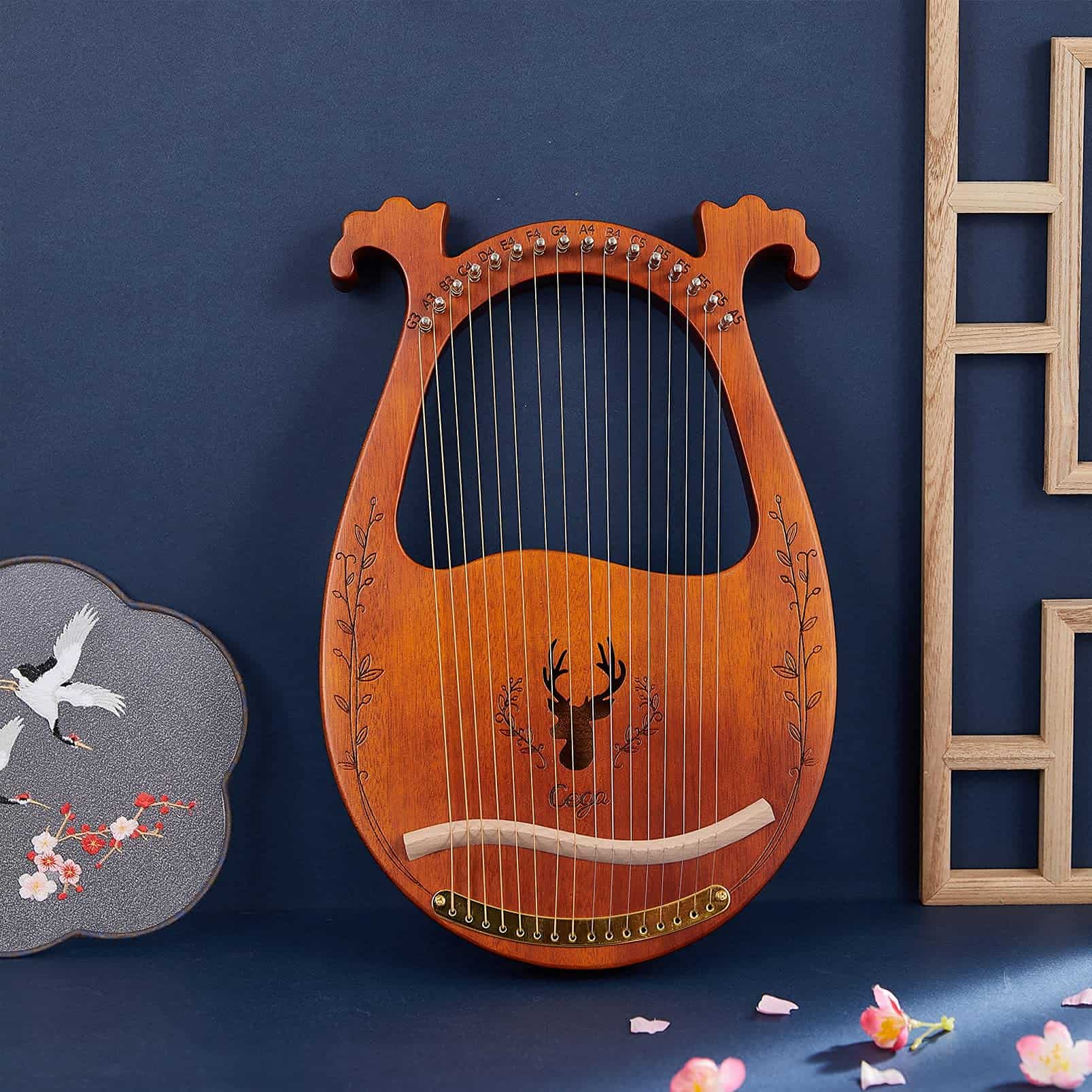 Arpa Lira TienClef 16 Cuerdas Metálicas Estilo Grecia - Imagen 5