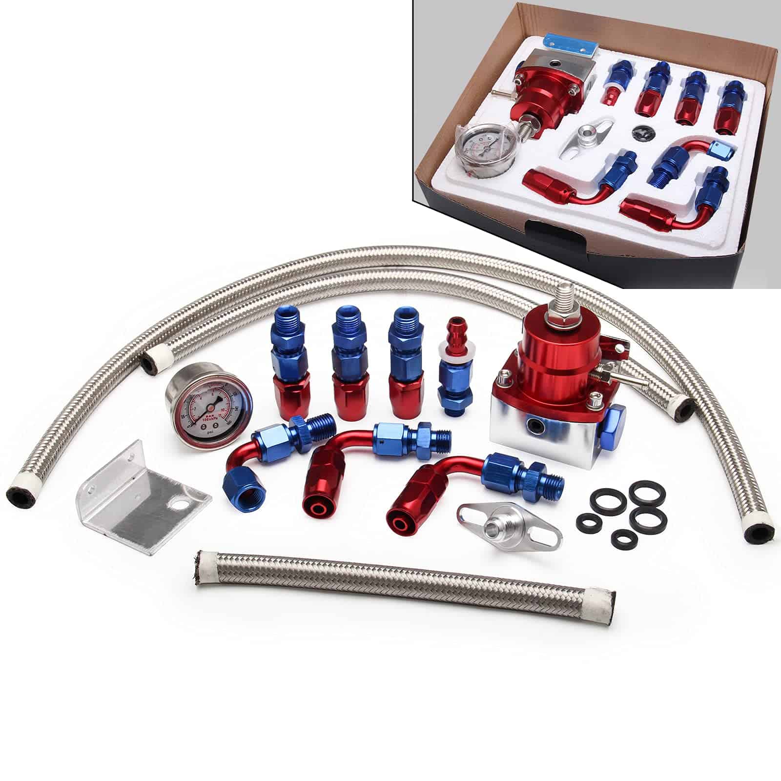 Kit de Regulador de Presión de Combustible Ajustable de