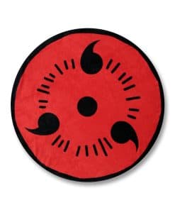 Manta de Forro Polar Redonda con Sharingan de Naruto