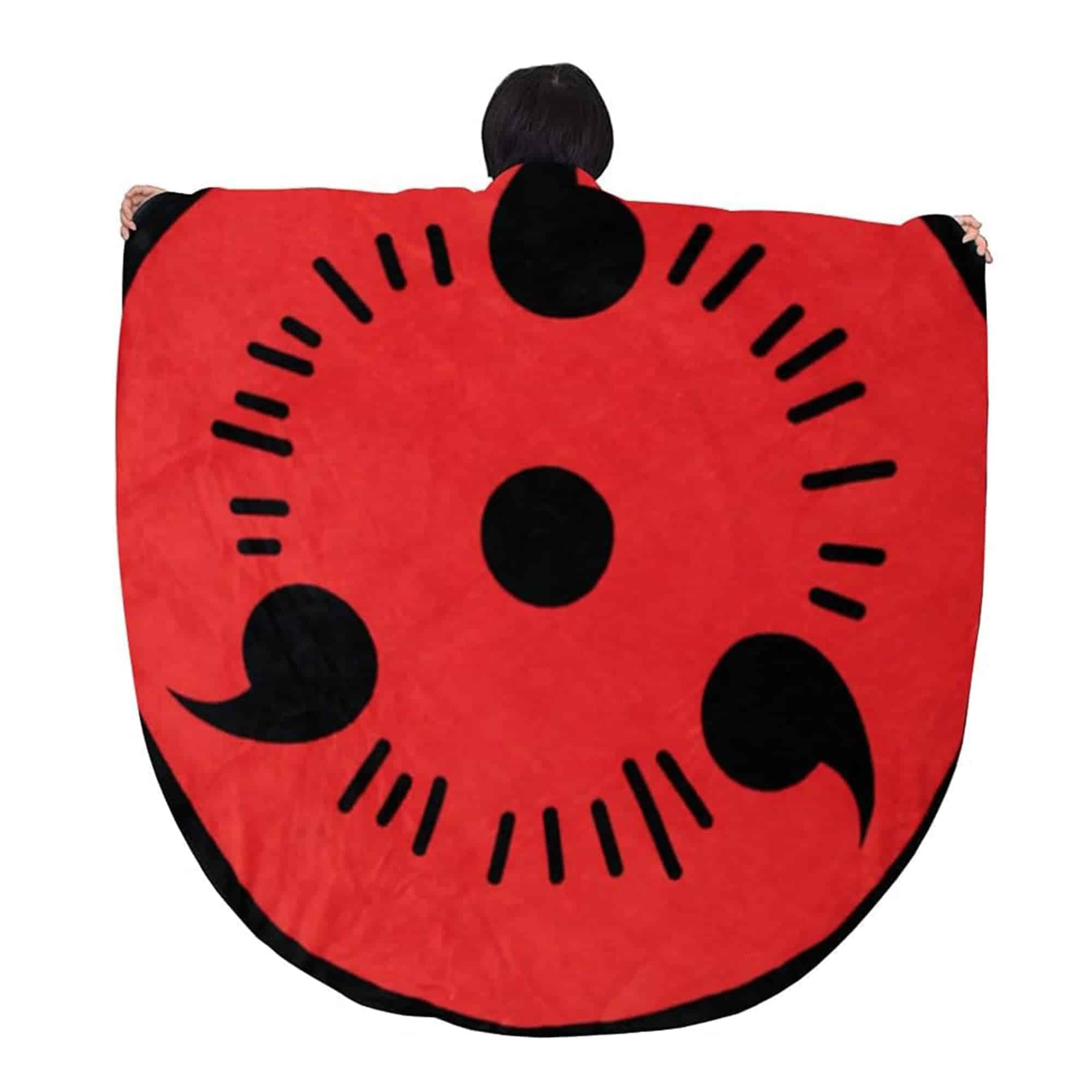 Manta de Forro Polar Redonda con Sharingan de Naruto - Imagen 5