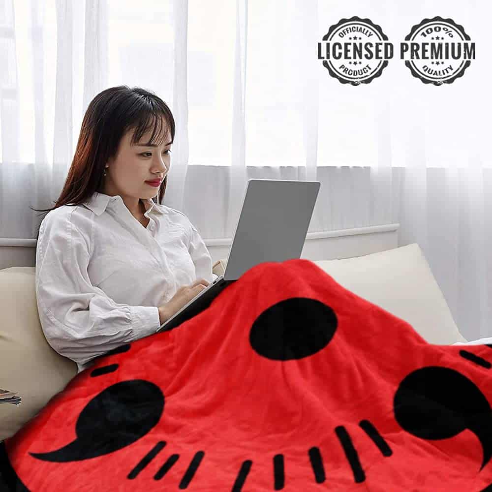 Manta de Forro Polar Redonda con Sharingan de Naruto - Imagen 8