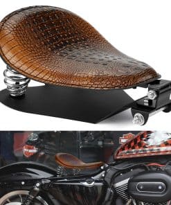 Asiento de Motocicleta de Cuero KING SHOWDEN -Marrón-Cocodri