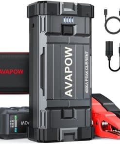 AVAPOW Arrancador de Coche, Batería de Pico 4000A (para
