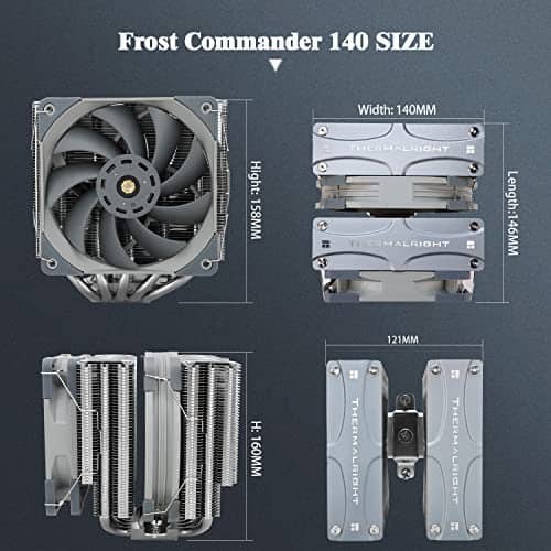 Thermalright Frost Commander 140 CPU Air Cooler, 5Heat - Imagen 7