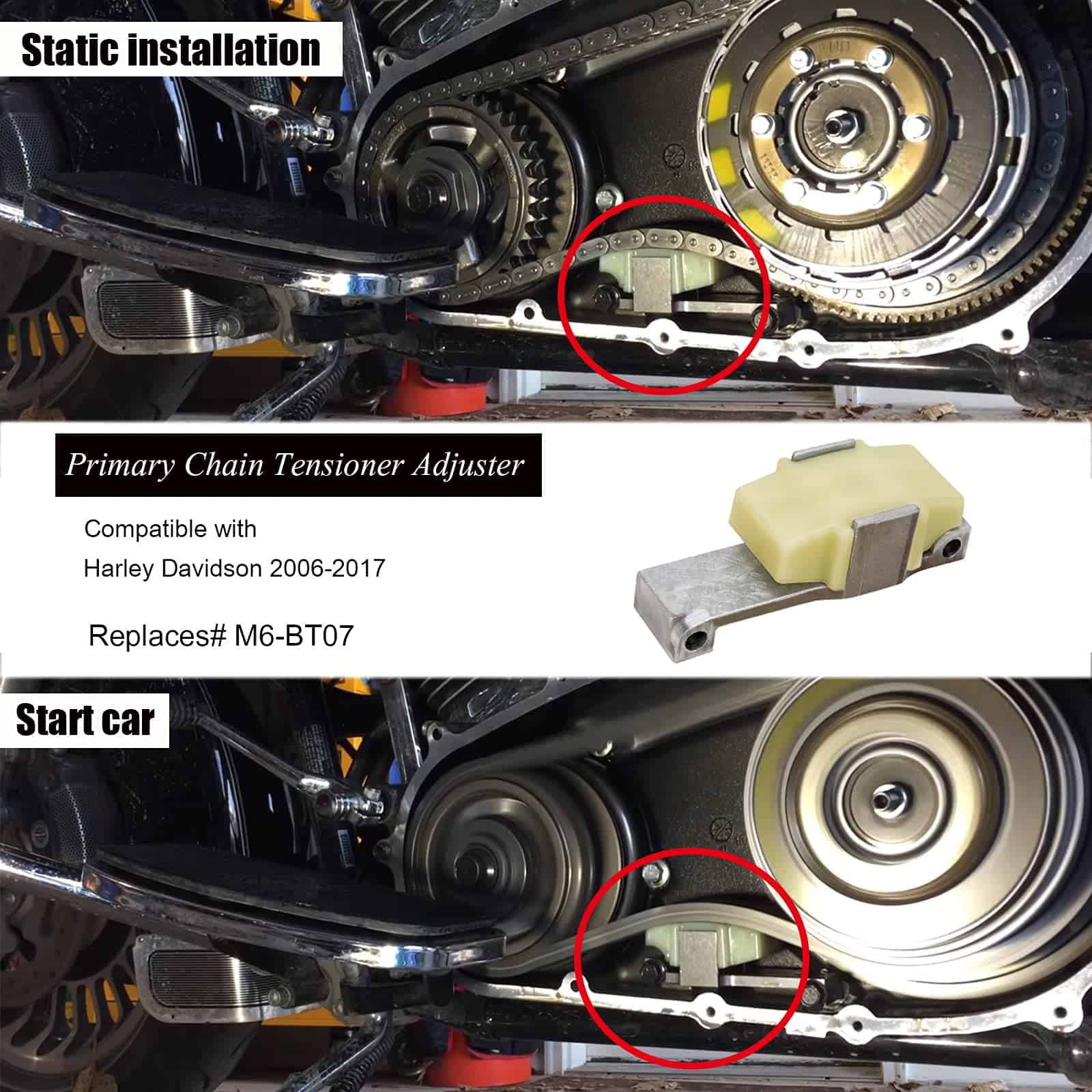 Tensor de Cadena Primaria M6-BT07 Compatible con Harley - Imagen 3