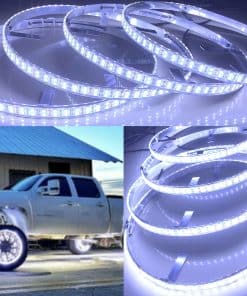 17.5" Luz de Rueda LED Blanca Pura de Doble Fila 672 Leds