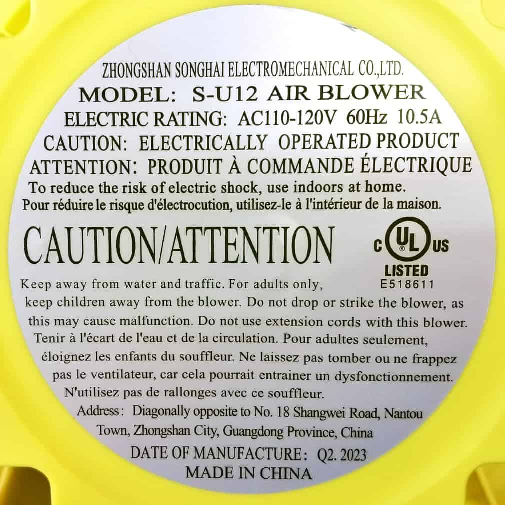 Yimukaka 1200W?1.5HP? Soplador de Aire, Soplador Comercial - Imagen 4