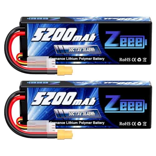 Batería Lipo Zeee 2S 7.4V 5200mAh 50C con Conector XT60
