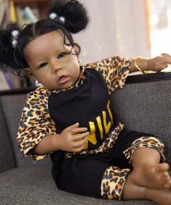 Muñecas Rebornova para Niñas Negras, Afroamericanas de 20