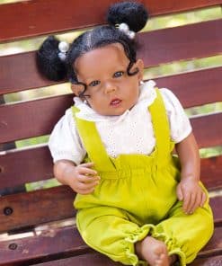 Muñeca Rebornova Niña Negra, Africana Americana 20 Pulgadas