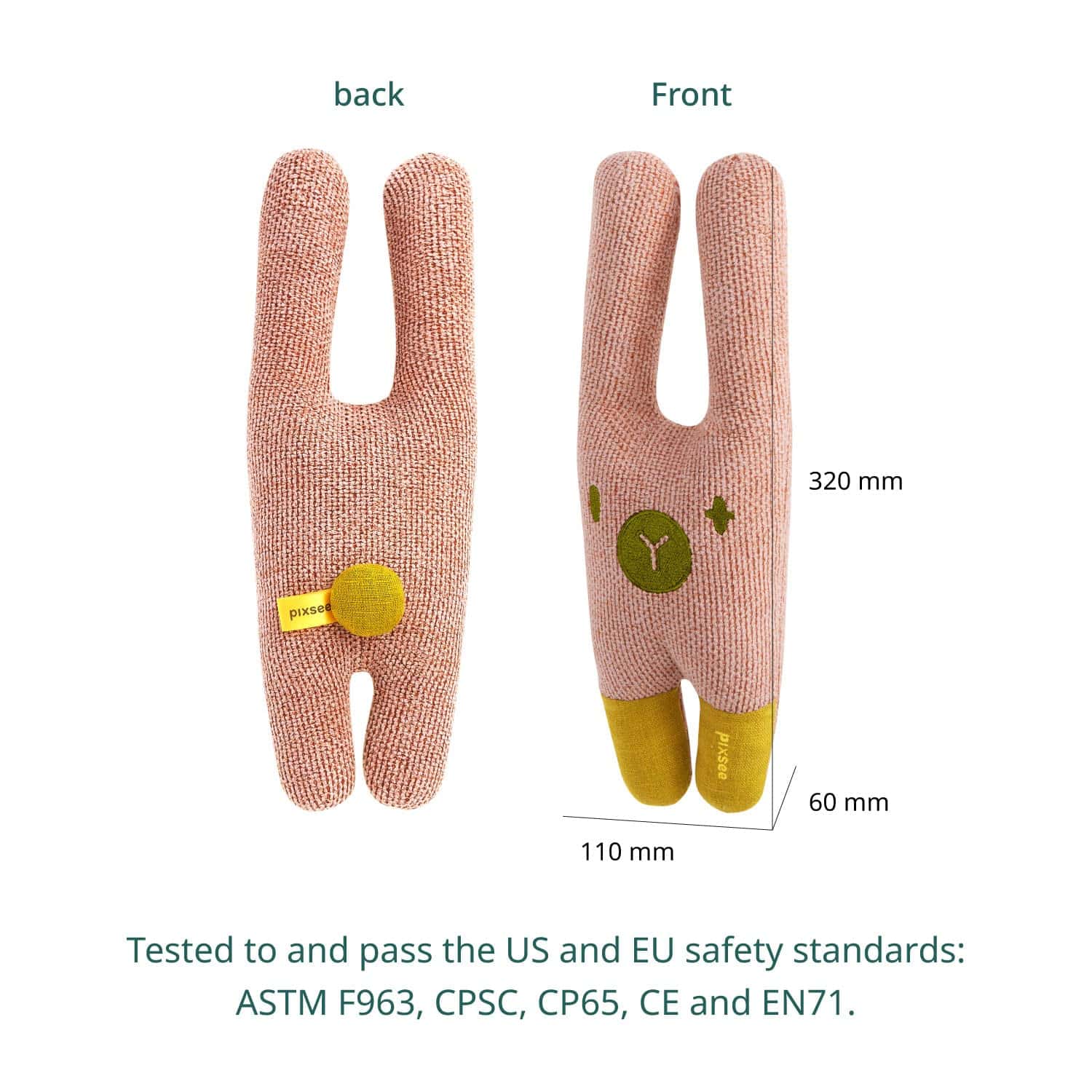 Pixsee, Peluche de Juguete Infantil con Listas de - Imagen 8