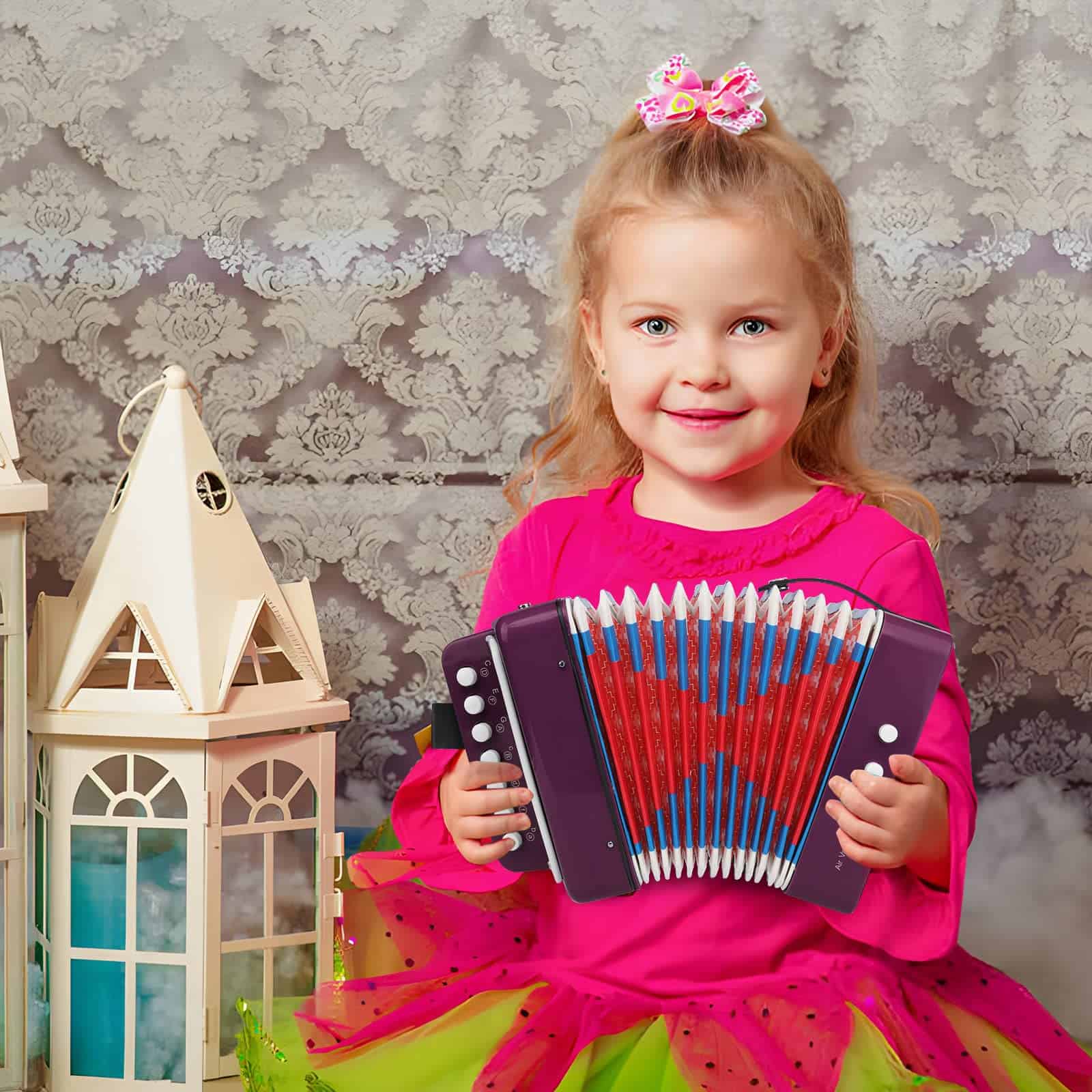 Acordeón de botones de 10 teclas Control Acordeón que - Imagen 7