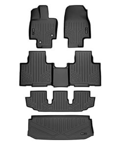 Juego de alfombrillas de piso de 3 filas y protector de