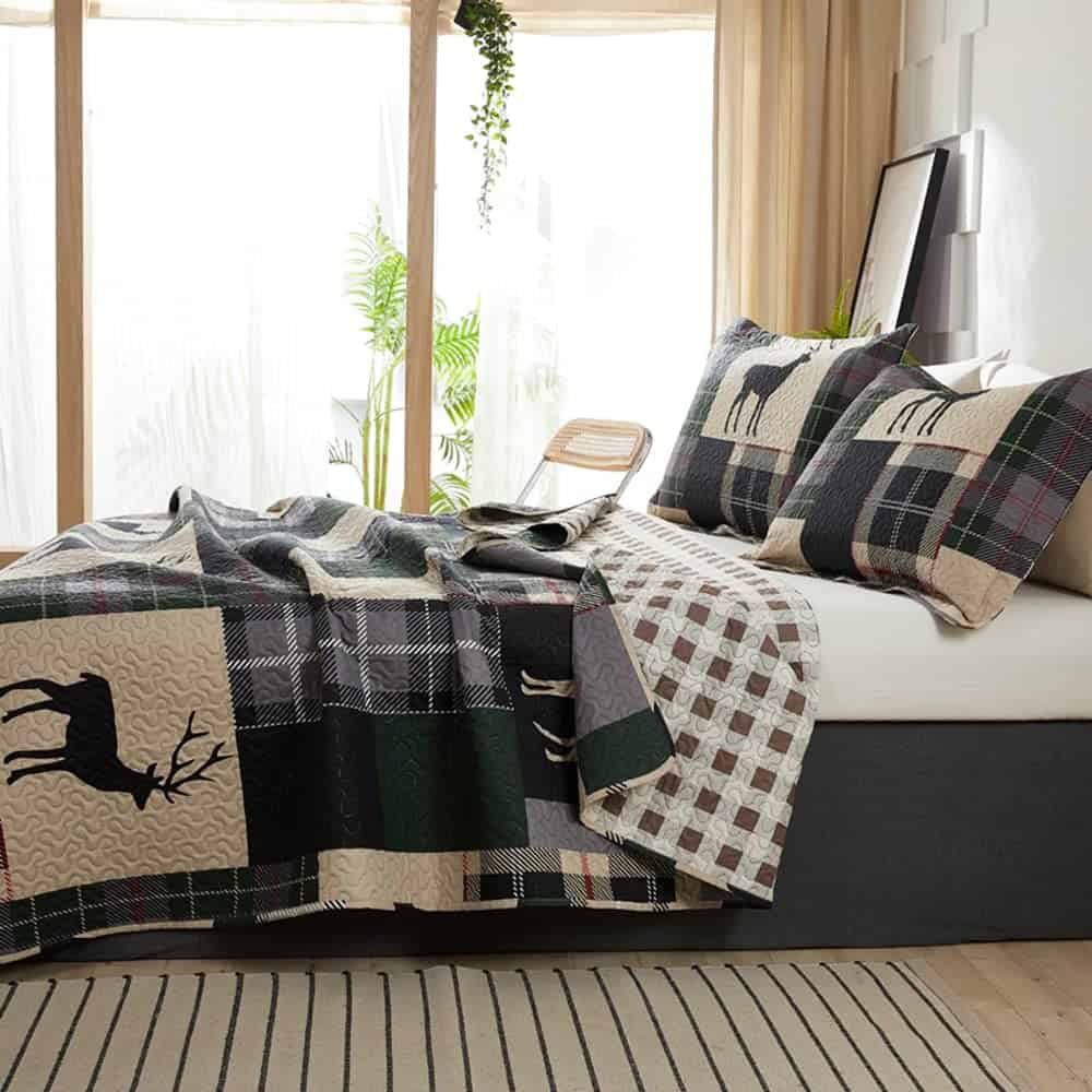 Juego de colcha de cabaña CHESITY Lodge King Size, - Imagen 7