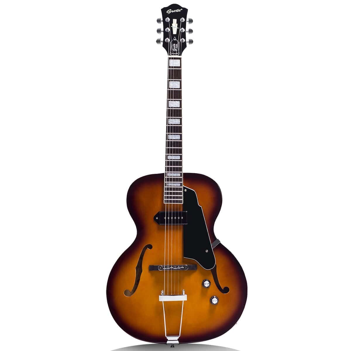 Guitarra eléctrica jazz GROTE con cuerpo hueco Hardware