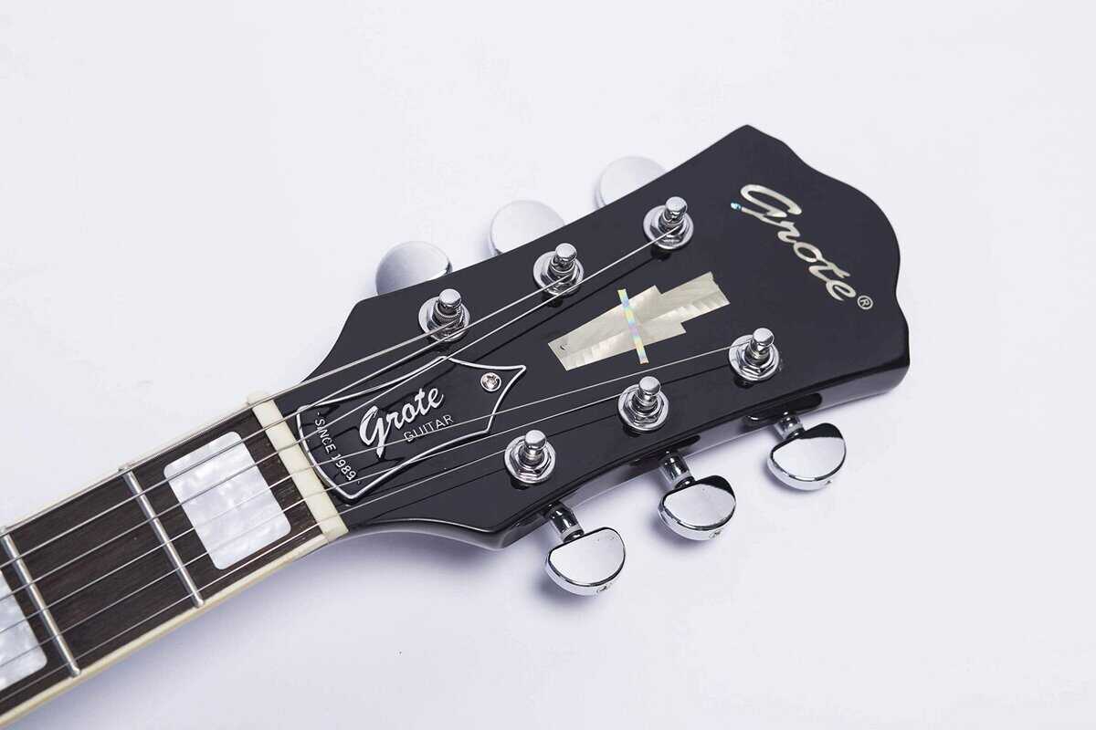 Guitarra eléctrica jazz GROTE con cuerpo hueco Hardware - Imagen 4