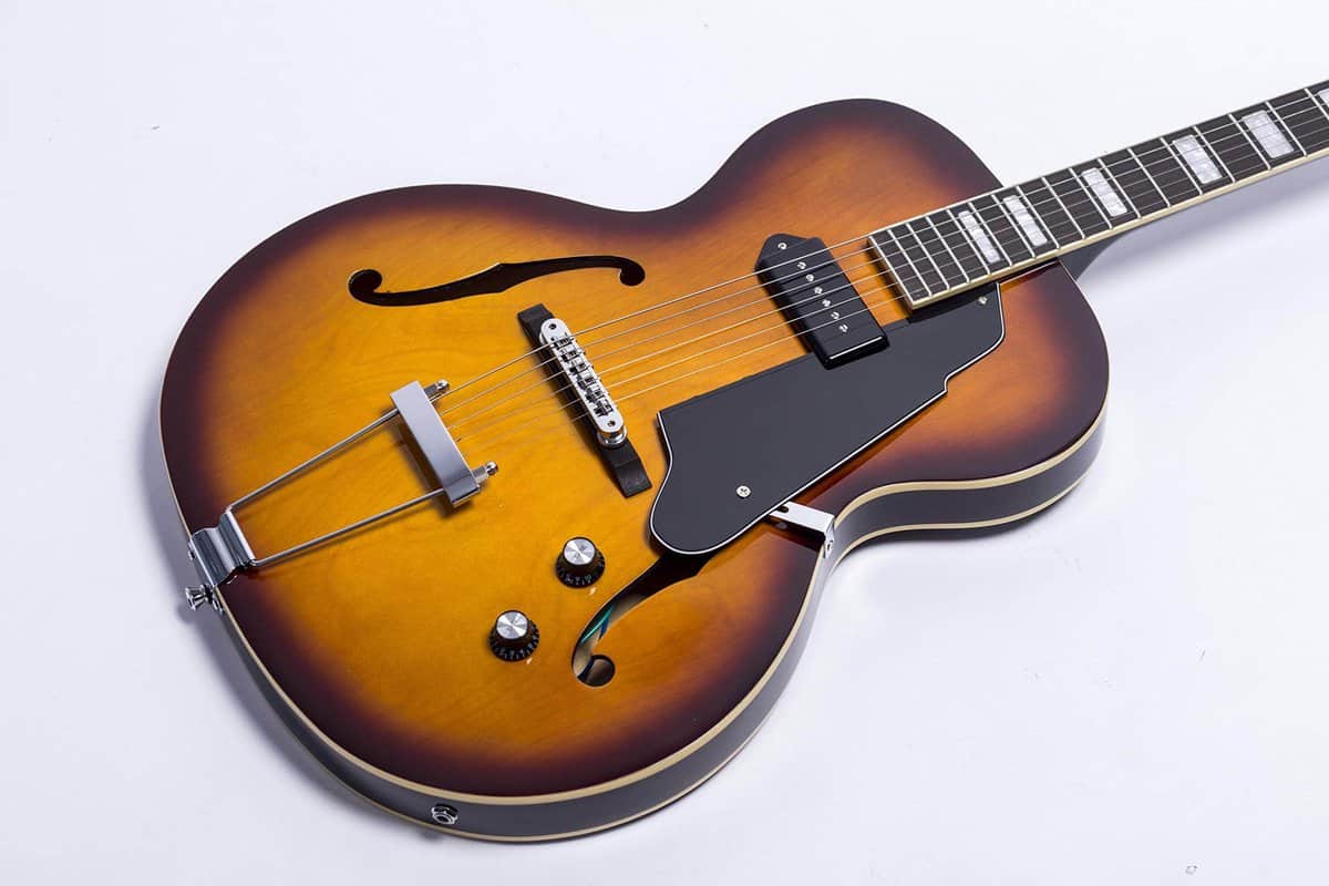 Guitarra eléctrica jazz GROTE con cuerpo hueco Hardware - Imagen 6