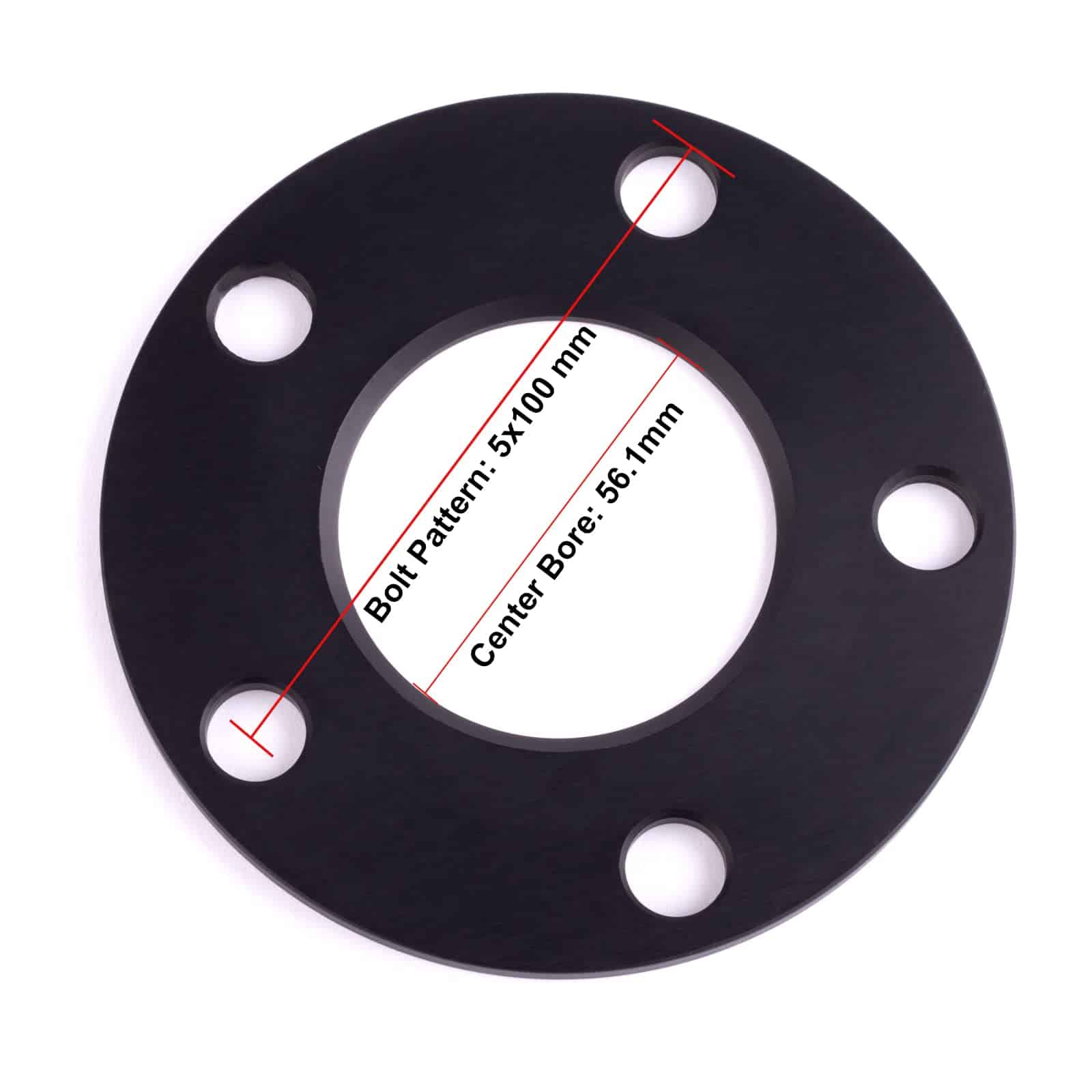 Espaciadores de rueda concentricos VLAOSCHI negros 5x100 - Imagen 6