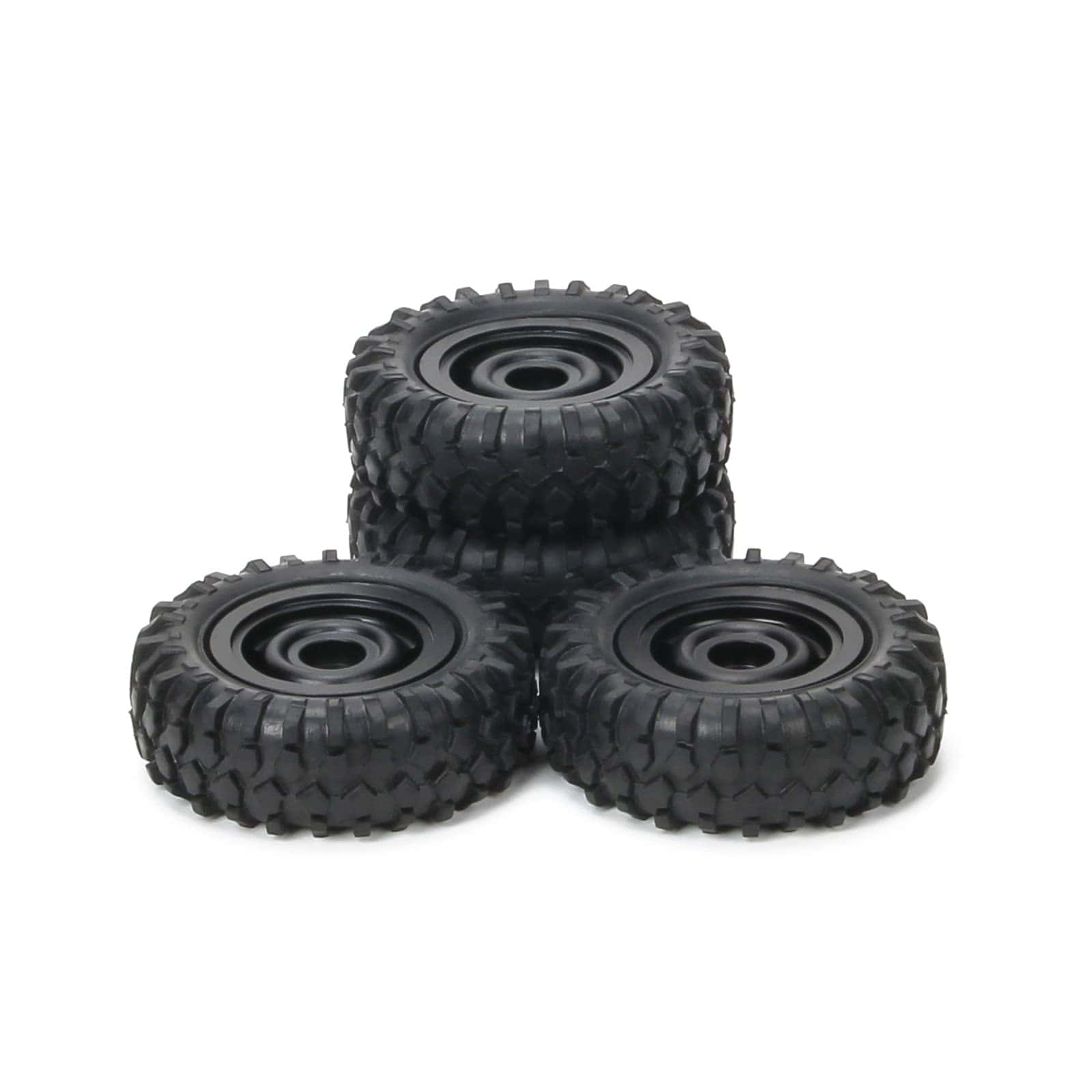 Rueda de aleación RCAWD con neumáticos de goma para Axial