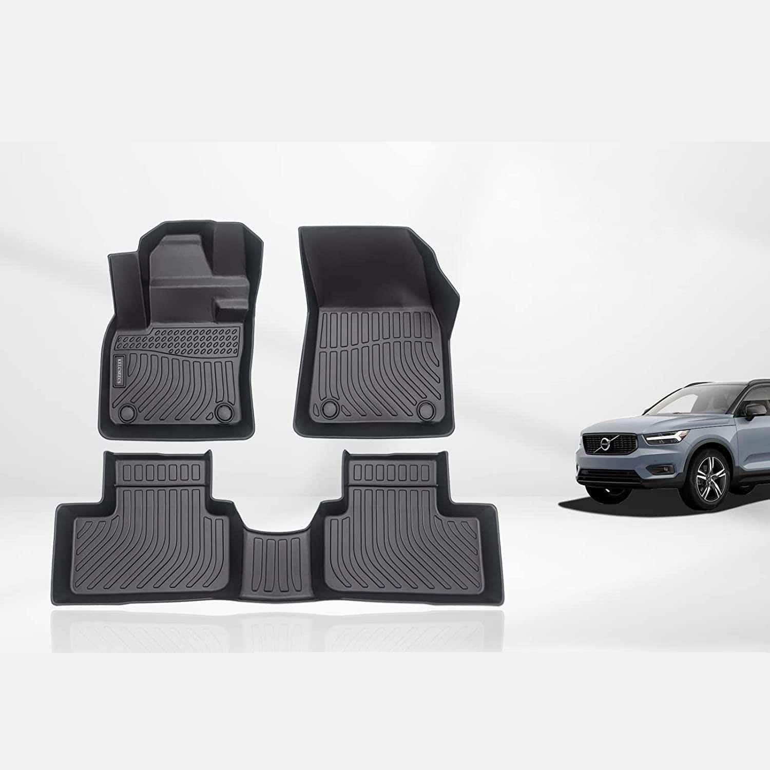Tapetes de piso personalizados KELCSEECS para Volvo XC40