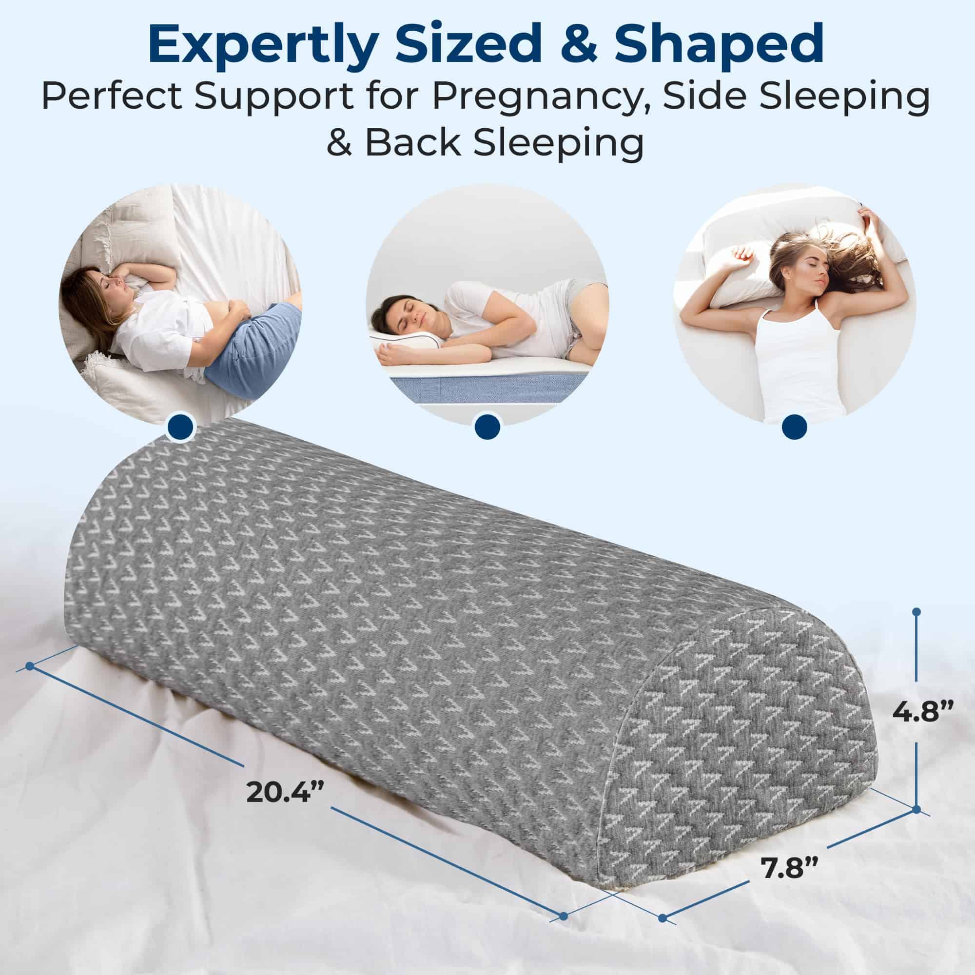 Almohada de rodilla 5 STARS UNITED para dormir -Gris - Imagen 6